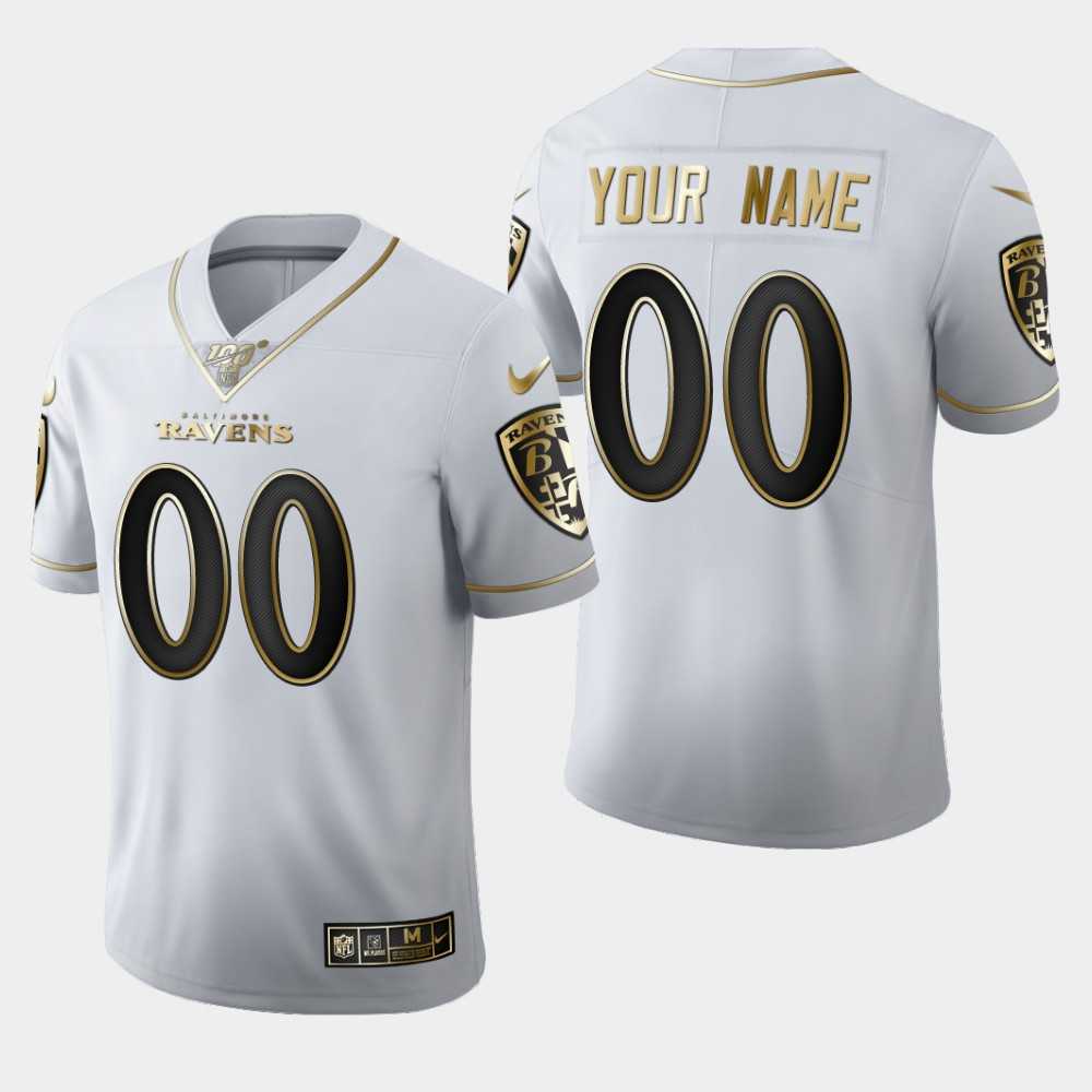 Nike Ravens Customized White 100th Season Vapor Untouchable Limited Jersey,We sell and wholesale Nike Ravens Customized White 100th Season Vapor Untouchable Limited Jersey on line form chian!
